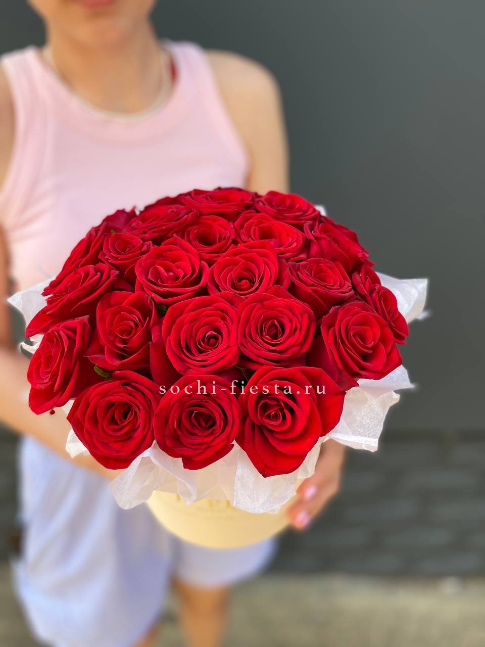 свадебная коробка XL с пионами для церемонии в Армавире