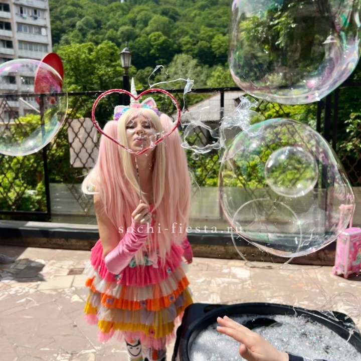 Шоу мыльных пузырей в Армавире