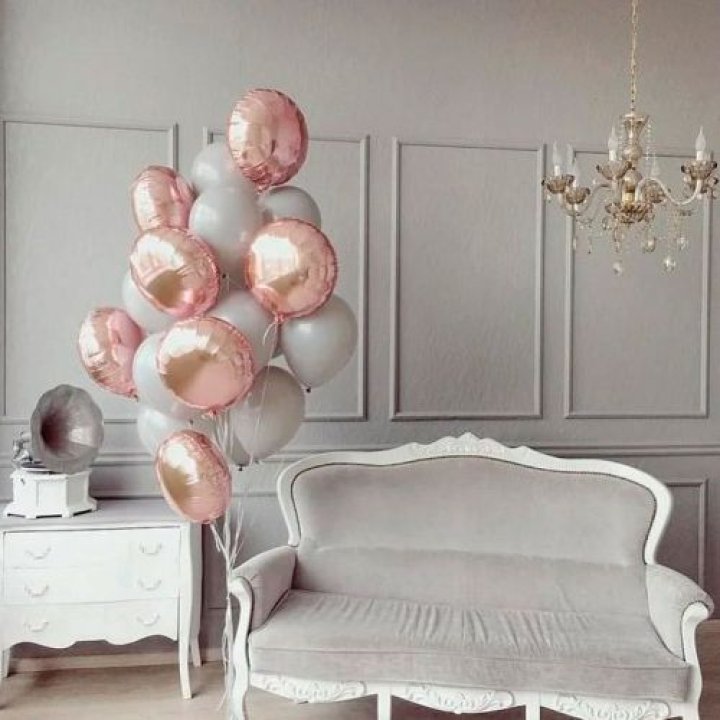 Фонтан шаров "Софт рози" в Армавире