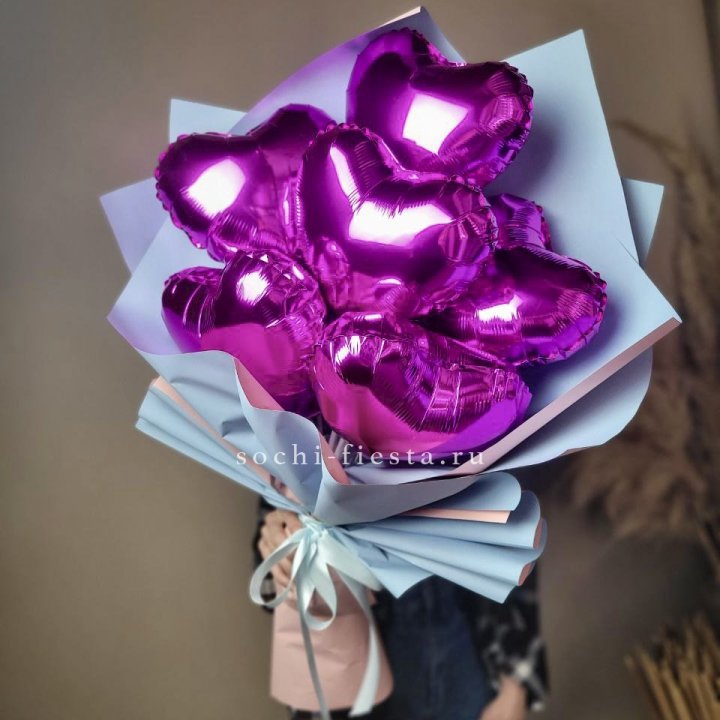 Букет из шаров сердец  в Армавире