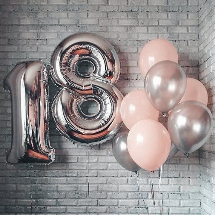 Фольгированный шар Серебряная Цифра в Армавире