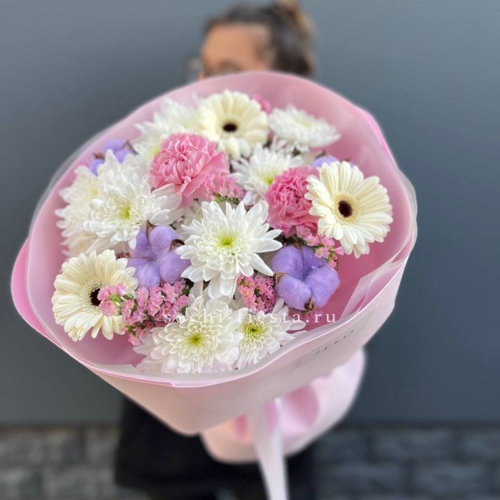 Букет цветов "Пинк спринг" в Армавире