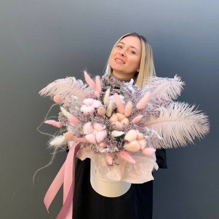 Авторский бокс с сухоцветами в Армавире