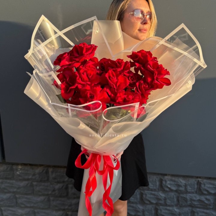 Букет  высоких роз 15 шт в Армавире