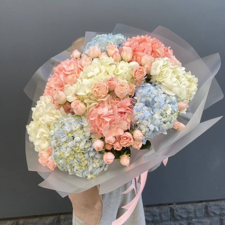 Дуо гортензии и бомбастик в Армавире