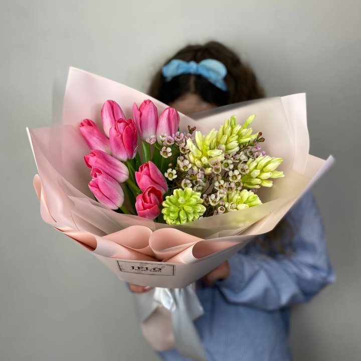  Дуо тюльпаны и гиацинты в Армавире