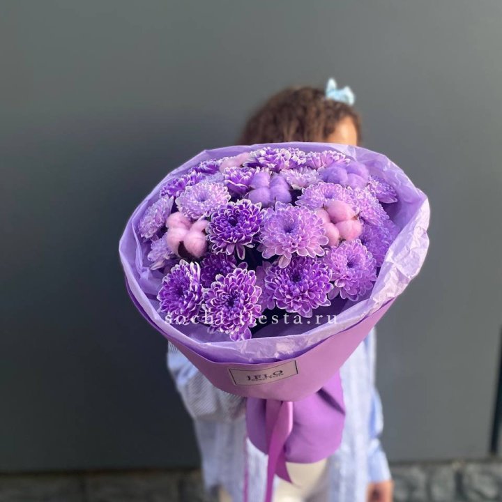 Хризантемы с хлопком в Армавире