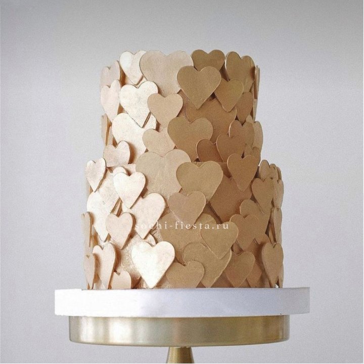 Торт "Hearts" gold в Армавире