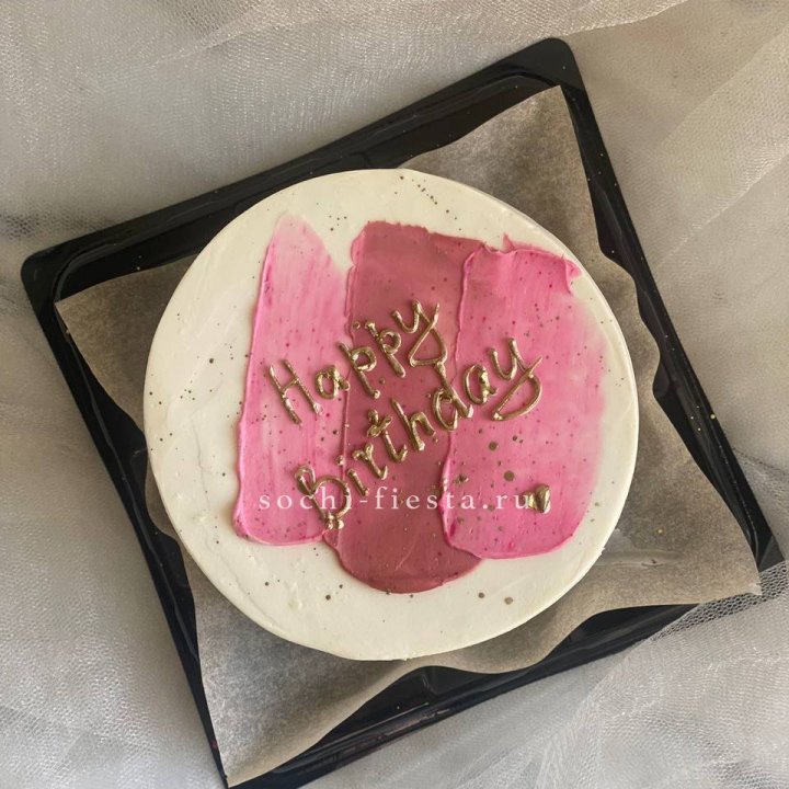 Бенто-торт "С днём рождения" пастель в Армавире