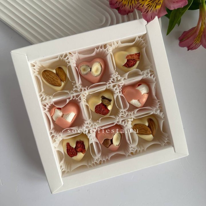Набор конфет из бельгийского шоколада Сердца в Армавире