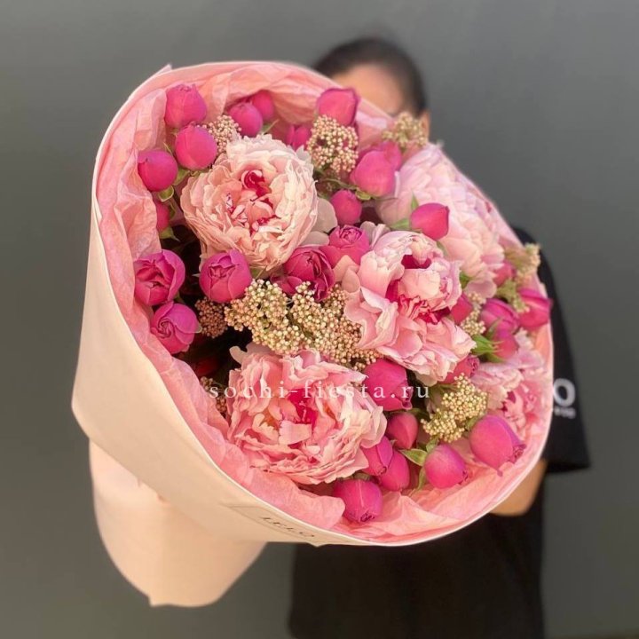  Букет с пионами "Преференс" в Армавире