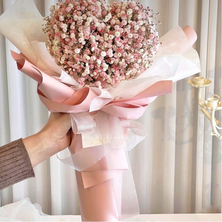 Сердце из гипсофилы  в Армавире