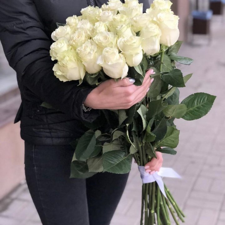 Голландские розы белые в Армавире
