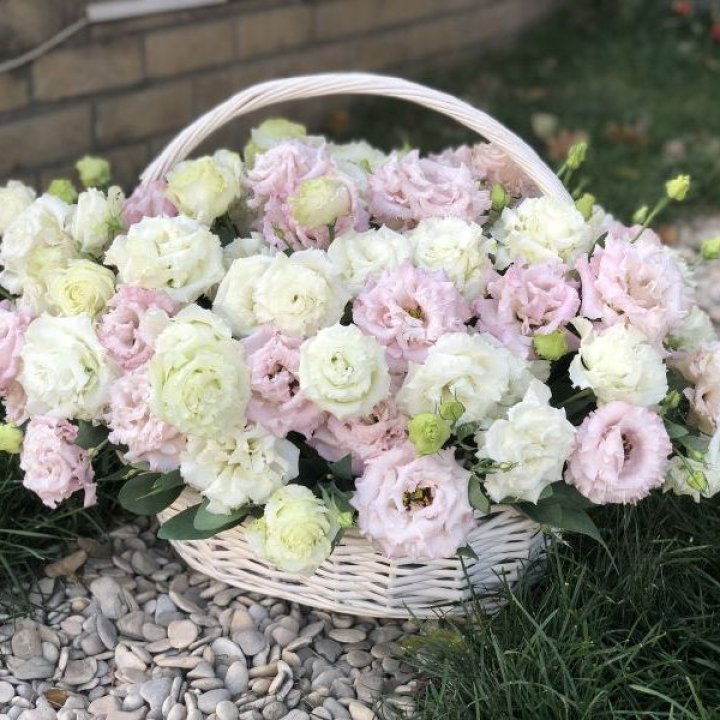 Корзина с эустомой в Армавире