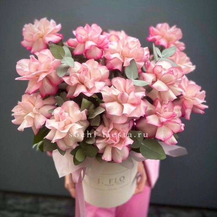 17 Французских  роз Венди в боксе в Армавире