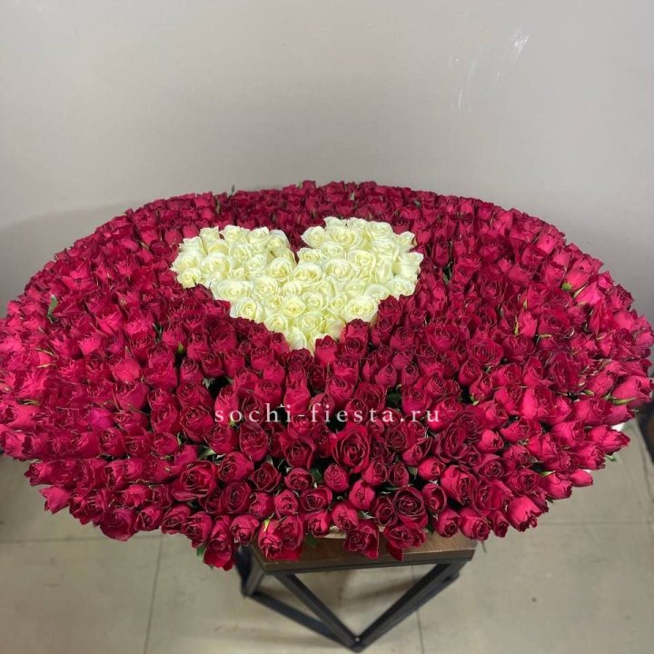 501 роза в корзине в Армавире