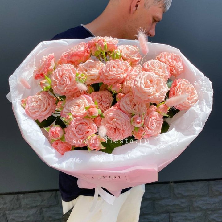 Пионовидные розы Мадам Бомбастик в Армавире