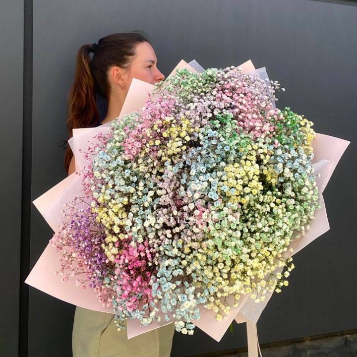 Пышный букет из гипсофил  в Армавире