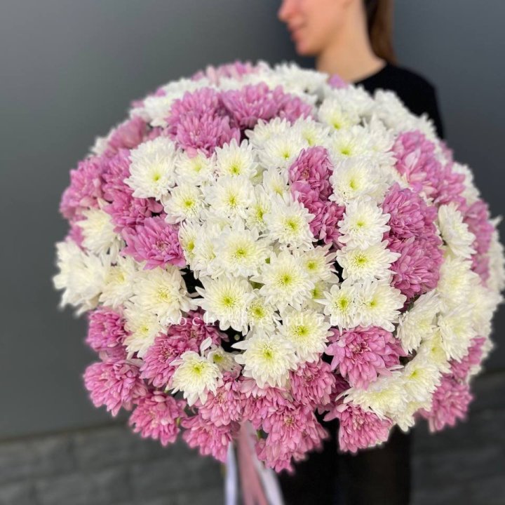  Букет 25 хризантем микс в Армавире