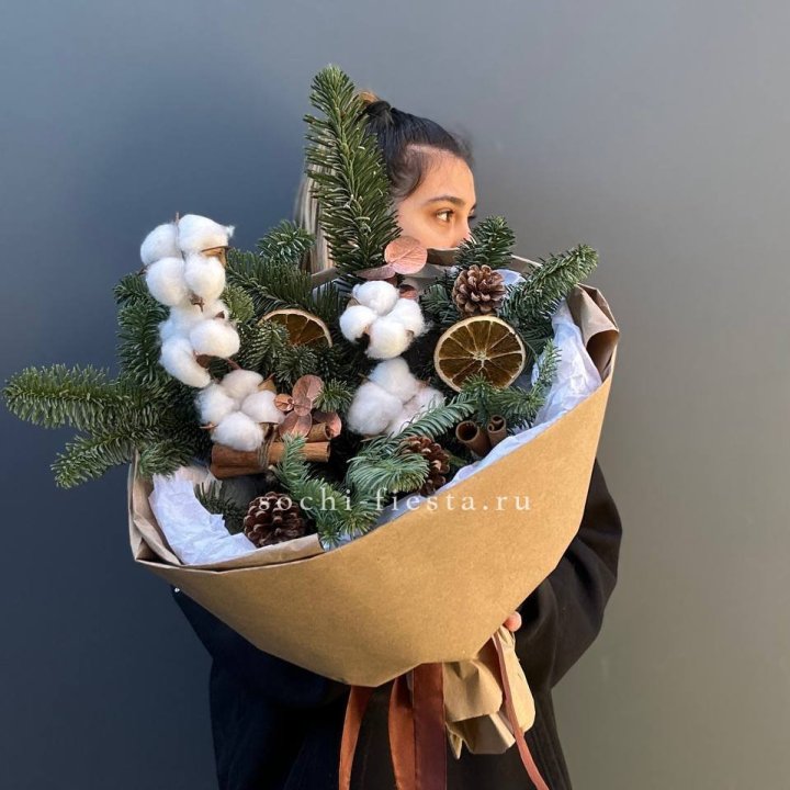 Зимний букет с нобилисом в Армавире