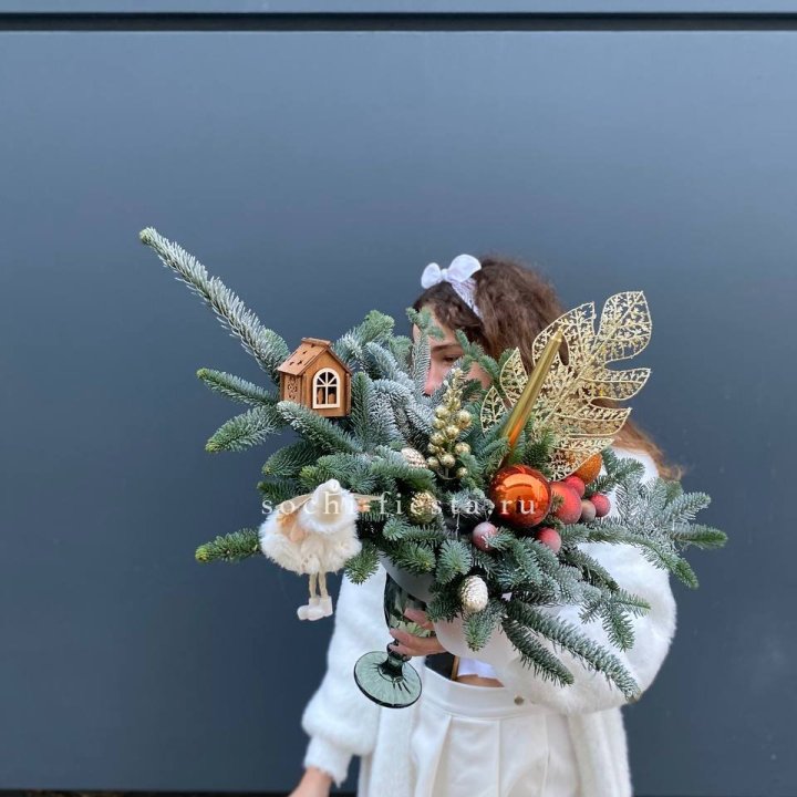 Композиция в бокале огненная  в Армавире