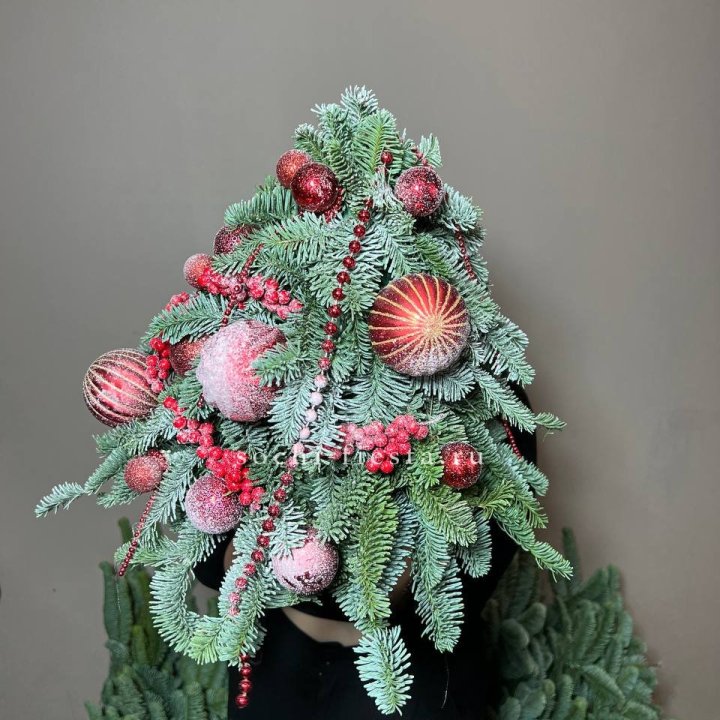 Ёлка красная в Армавире