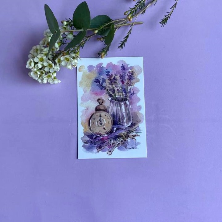 Открытка к букету "Часы" в Армавире