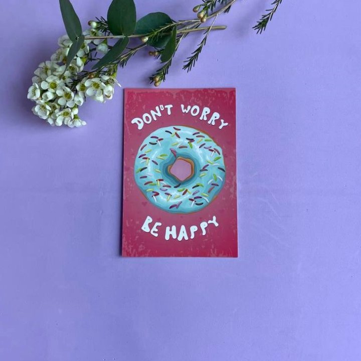 Открытка к букету "Не волнуйся..." в Армавире