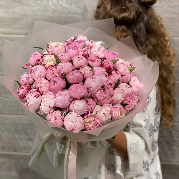 51 розовый пион в Армавире