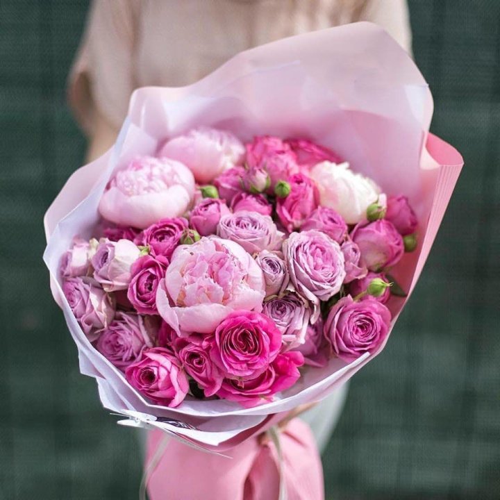 Букет с пионами "Леси" в Армавире