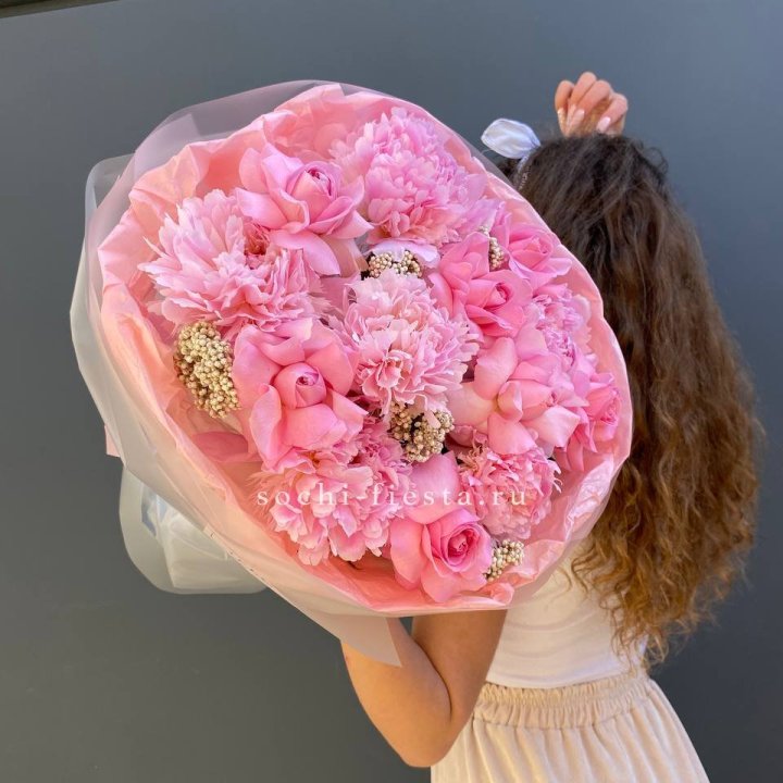  Букет с пионами "Пинки" в Армавире