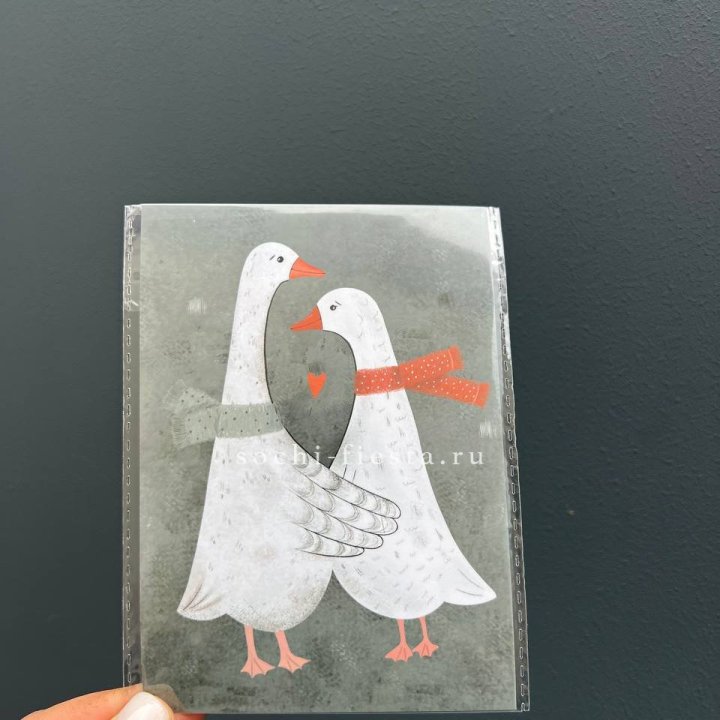 Открытка к букету "Гуси” в Армавире