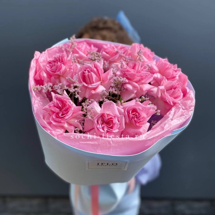 Букет французских розовых роз  в Армавире