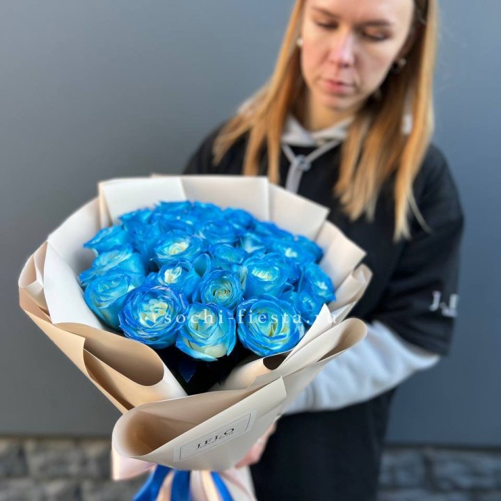 Букет синих роз блю логан в Армавире