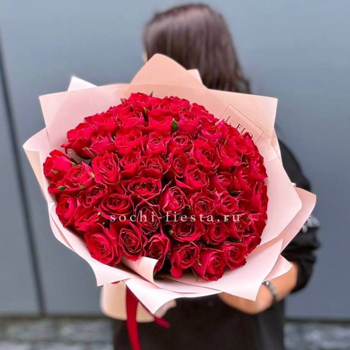 55 кенийских роз в Армавире