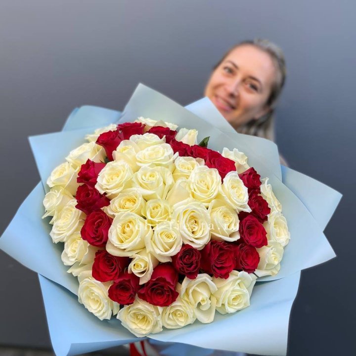 51 роза "Сердце" в Армавире