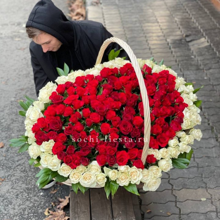 201  роза в корзине   в Армавире