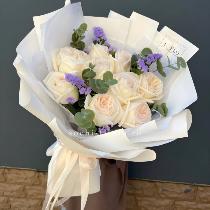 Букет из роз Вайт охара в Армавире