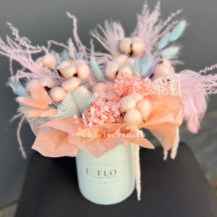 Авторский бокс с сухоцветами №3 в Армавире