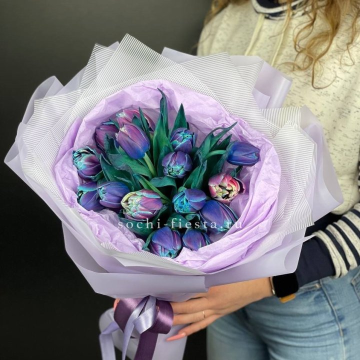 Букет тюльпанов "Пандора" в Армавире