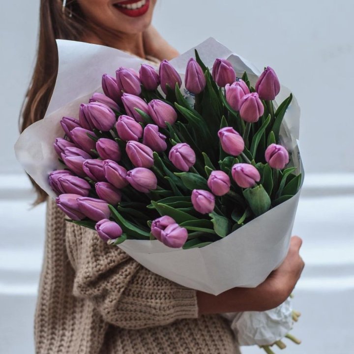 39 сиреневых тюльпанов в Армавире