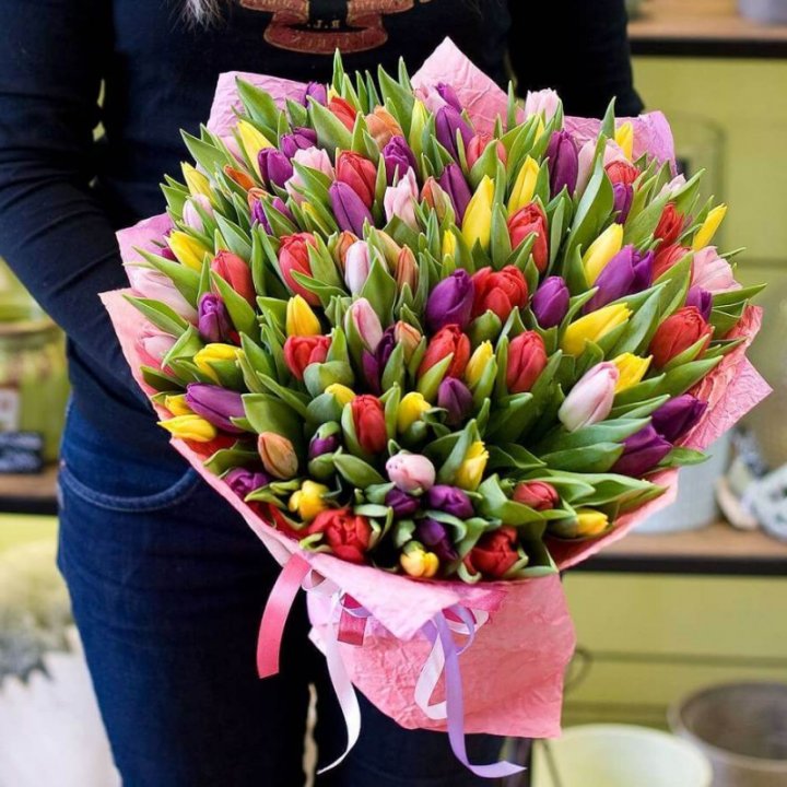 101 тюльпан "Джуси" в Армавире